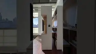 There&rsquo;s a hidden home office behind this entertainment center | Home office work from home setup