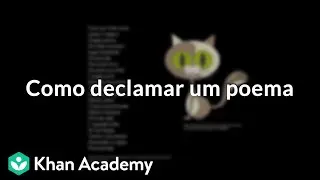 Como declamar um poema