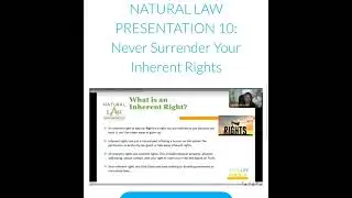 Know Your Inherent Rights