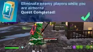 Eliminate enemy players while you are airborne Fortnite