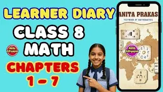 Learner's Diary Class 8 Maths |  Chapter 1 to 7 #learnerdiary #helloadhyapak  #ganitaprakash
