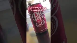 Trying Dr.Pepper drink for the first time! #drinkreview #review #drpepper #tasty