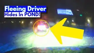 Fleeing Driver's Crazy Plan to Outrun the Police Ends in Failure!