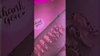 Custom Swirly Bling Press-Ons! 🤩✨ Rhinestone Extra AF Luxury Press-Ons | Coffin Nails | Nail Design