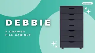 Say Goodbye to Messy Rooms! Naomi Home | Debbie 7-Drawer Cabinet Assembly & Storage Hacks