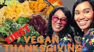 First Vegan Thanksgiving | Starch Solution Meal Prep for Thanksgiving | low fat Cornbread | Part 1