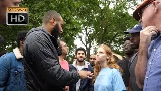 P2 - You Explain! Mohammed Hijab Vs Girl | Speakers Corner | Hyde Park
