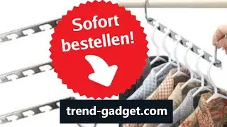 Platzsparende Kleiderb&uuml;gelhalter | trend-gadget.com