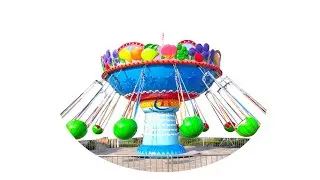China Manufacturer Popular Fruit Flying Chair Amusement Rides For Sale