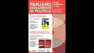 Parliamo seriamente di politica Seconda sessione Ricostruire la partecipazione alla politica.