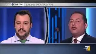 Pittella e Salvini confronto acceso sull'euro