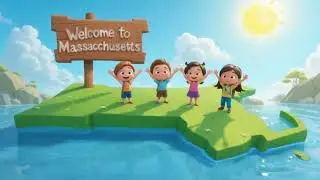 Learn States song - Massachusetts 🎶 | Spelling for kids | States Songs