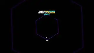 How many sides until the ball gets trapped? #simulation #satisfying