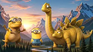 MINION REBELLION Begins! Tiny Minions Challenge Giant Dinosaurs in Epic Chaos😂| Funny Minion Cartoon