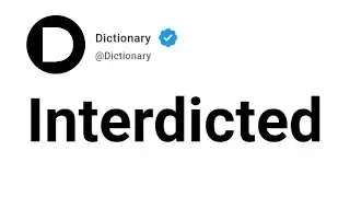 Interdicted Meaning In English