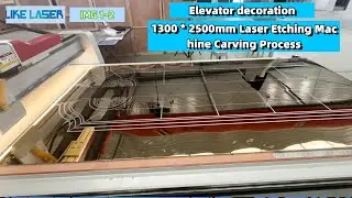 1300 * 2500mm large format laser marking | Etching machine engraving elevator board - IMG(1-2)
