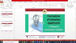 formation Devenez Consultant QHSE (22/11/2024 )