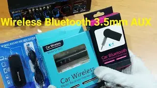 Wireless Bluetooth 3.5mm AUX Audio Stereo Music Home Car Receiver Adapter