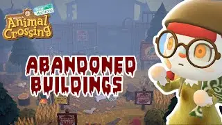 SPOOKY ABANDONED SUMMER CAMP BUIDLINGS | SPEED BUILD | ANIMAL CROSSING NEW HORIZONS