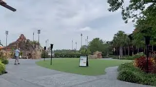 Walking--Polynesian Village Great Ceremonial House to the TTC--2023