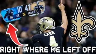 Saints Dominates Panthers 47-10 : Derek Carr Explodes For 3 Td Passes #saints #saintsnation #nfl