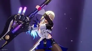 [Honkai: Star Rail] AoE lightning damage with Serval and healer Bailu, mobs stages.