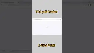 How to download paid TDS Challan and TCS Challan Details on E-filing portal | TDS Challan