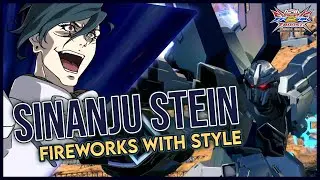 EXVS2 XBoost - Fireworks with Style! Sinanju Stein Gameplay