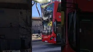 Route 308 LJ17 WUA 13155 departing Stratford Bus Station