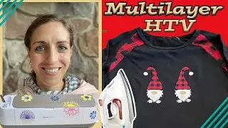 Cricut tutorial for multilayer Heat Transfer vinyl. Includes FREE GNOME design.