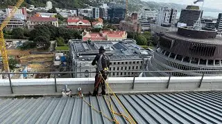 Work at height #abseiling #RopeAcces