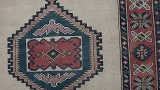 Riza - Medium Oriental Bohemian Vintage Area Rug (6' x 7'11