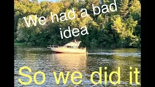 We took a junk boat to the lake, Bad idea!