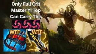 ONLY FULL CRIT MASTER YI CAN CARRY THIS GAME.