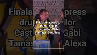 Gabi Tamaș și Dan Alexa c&acirc;știgă Asia express #asiaexpress #romania #shortvideo