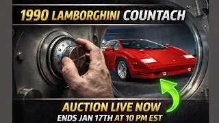 Live Auction Now: 73-Mile Lamborghini Countach