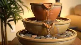 Water Fountain Sound for Sleep | 1 Hour | Relaxing Ambient Water