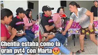 Chentia en la car4 le queria tirar el pastel a Marta|No te le acerques a mi marido m4ldita grito🤬