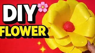 How To Make Paper Flower Craft | Beautiful Paper Flower Making Idea | DIY Paper Flower 