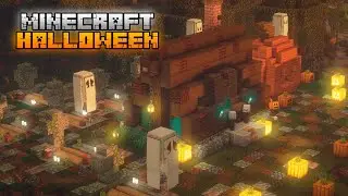 Built a HALLOWEEN HOUSE in Minecraft 4k | HOW WE BUILT A HOUSE FOR HALLOWEEN IN MINECRAFT 4K