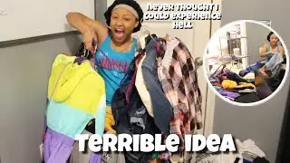 2020 EXTREME DECLUTTER: I tried on EVERYTHING in my closet!! (bad idea)