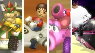 Mario Kart Wii Deluxe - All Characters Losing Animations (11th Place)