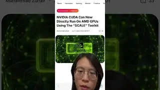 Can you run cuda on amd chips #cuda #amd #nvidia #ai #greenscreen