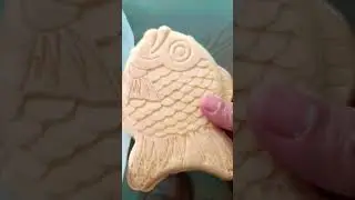 Samanco Fish Ice cream (redbean flavor)#viralvideo #shortvideo #asmr #icecream #redbean