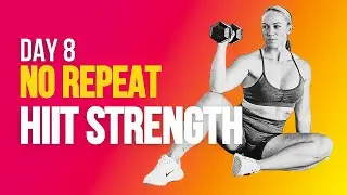 День 8: HIIT-сила | Тренировка всего тела без повторений