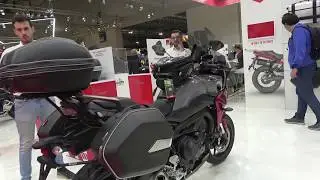 YAMAHA TRACER 900 ready for travelers - loaded with GIVI cases