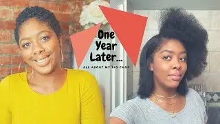 1 Year Post Big Chop | Blowout & Flat Iron for Beginners |  Natural Hair Journey