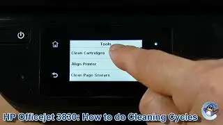 HP Officejet 3830: как выполнять циклы очистки печатающей головки и улучшать качество печати