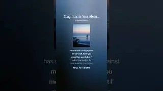 Song Title  In Your Absence