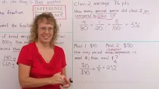 Relative difference or percentage difference - comparing values using a percentage